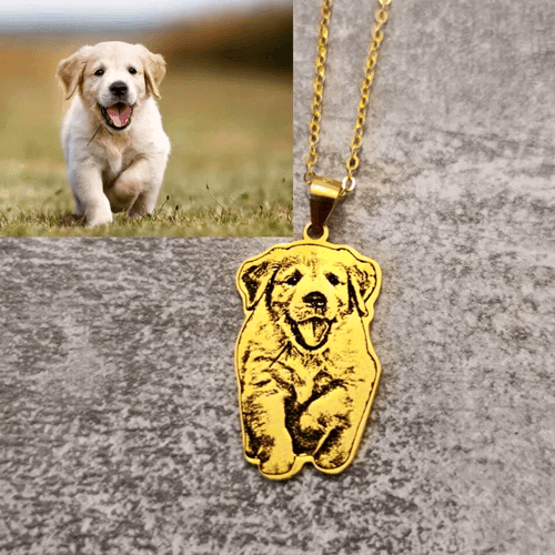 personalized cat necklaces factory Personalised dog jewellery manufacturer custom pet portrait necklace suppliers 